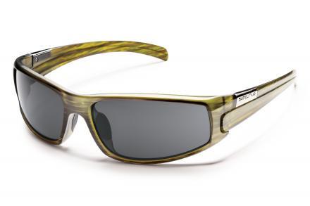 Swagger Green Stripe Frame / Solid Gray Lens